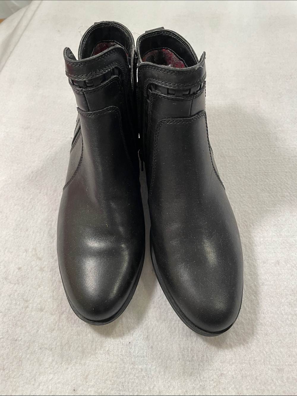 Cobb Hill by Rockport Black Leather Ankle Booties
